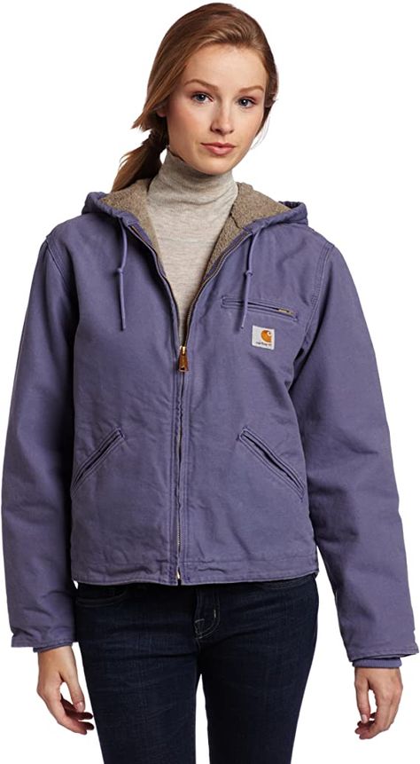 Carhartt Women's Sherpa Lined Sandstone Sierra Jacket (Regular and Plus ...