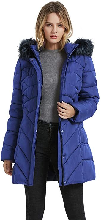BINACL Women's Winter Warm Thicken Long Outwear Pockets Coat Parka Jacket(7Color,XS-XL)