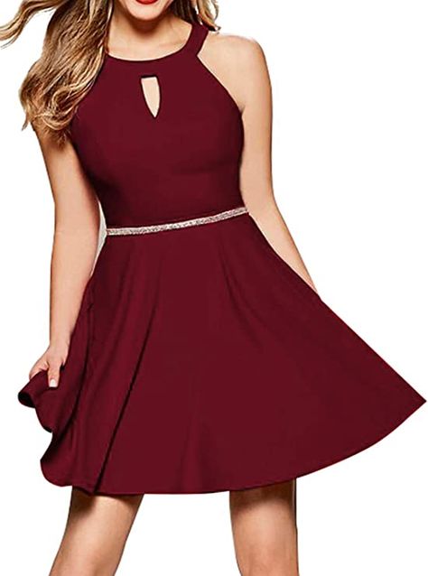 InsNova Women's Short Formal Cocktail Dresses for Wedding Guest Homecoming Skater Dresss