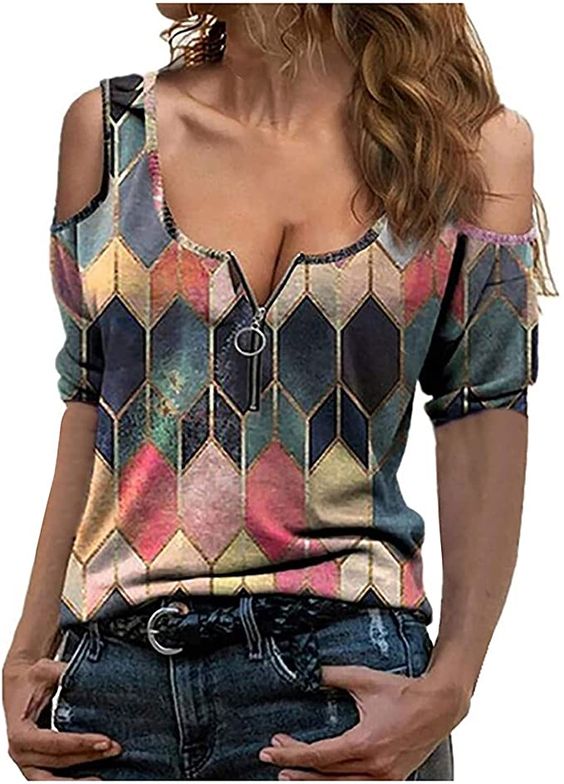 Imaczi T Shirts for Womens,Women Buttons Long Sleeve Casual Blouse T-Shirt Pullover Henley Shirts